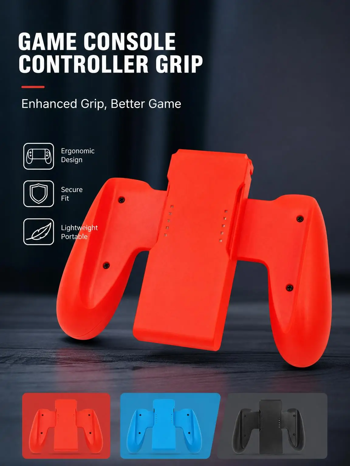 Ergonomischer Komfortgriff für Switch Joy-Con-Controller, rutschfester Soft-Touch-Griffhalter, Gamepad-Konverter-Aufsatz für die Hand
