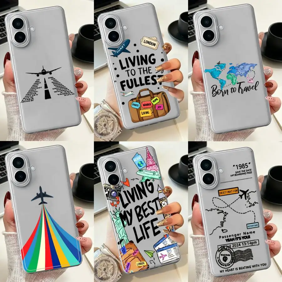 Plane Map Sketch Phone Cover Case for Samsung Galaxy A33 A52 A54 A15 A52 A57 A14 A16 A36 A13 A56 A27 A34 A35 A26 A55 A23 