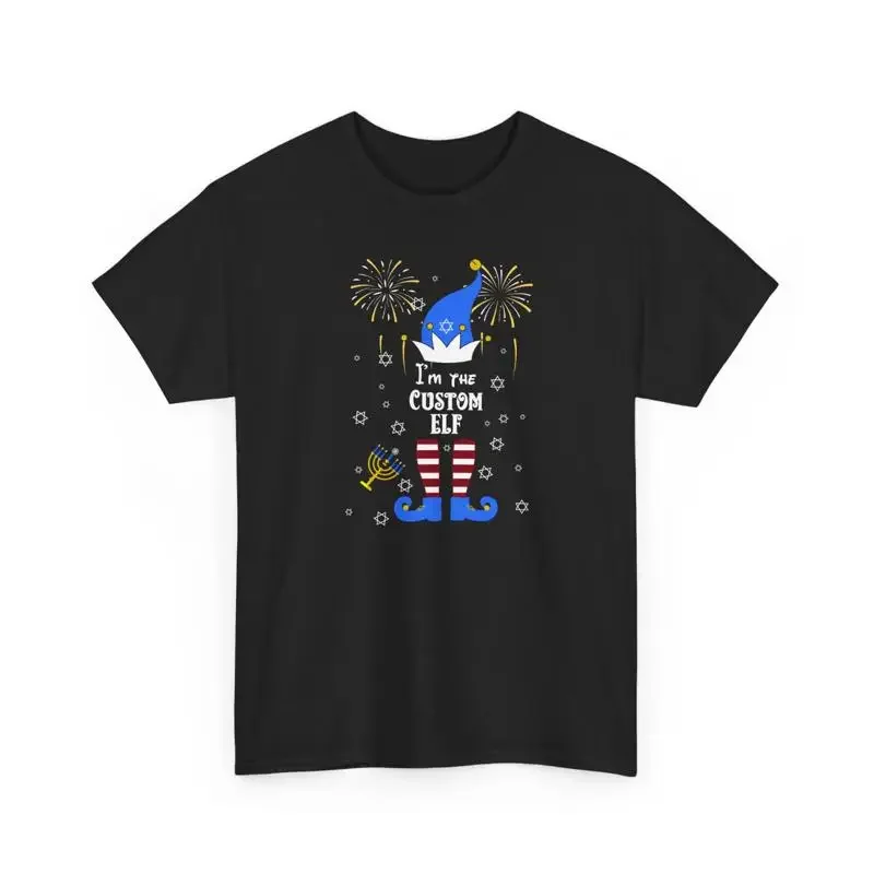 Personalisiertes Weihnachts-T-Shirt mit Ihrem Foto, Elfen-Motiv, individuelles Weihnachts-T-Shirt mit Bildern