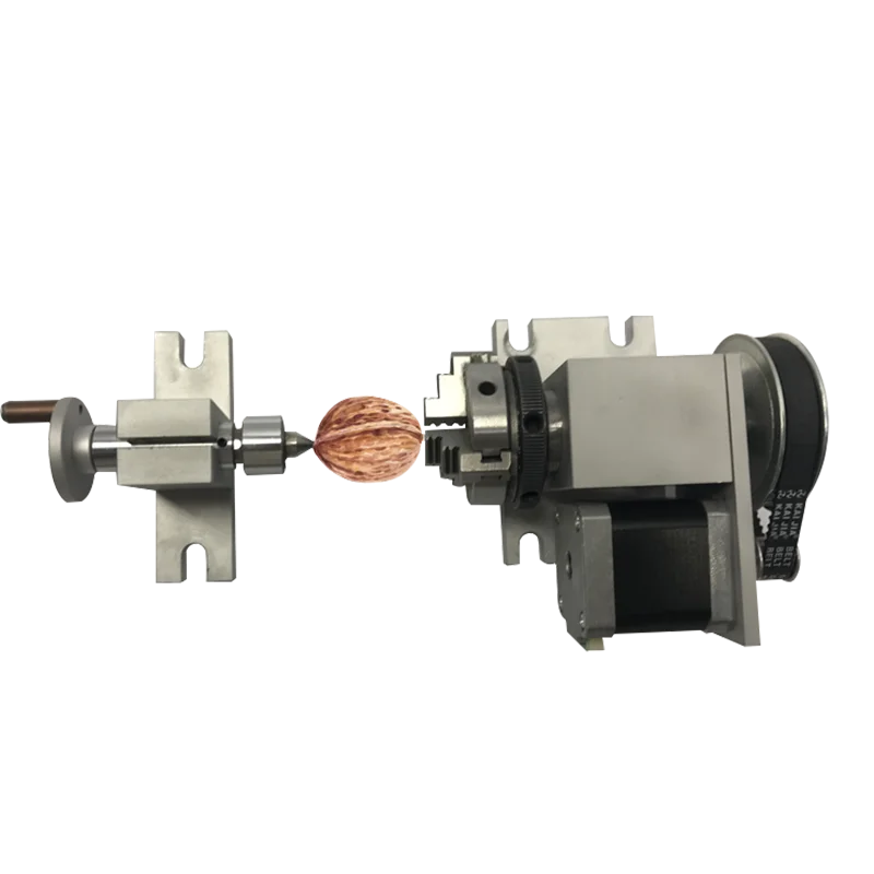 CNC 3040 Parti di macchine Mini Router Asse rotante Contropunta Mandrino a 3 griffe 4 Axi Rotari Cnc per legno/metallo