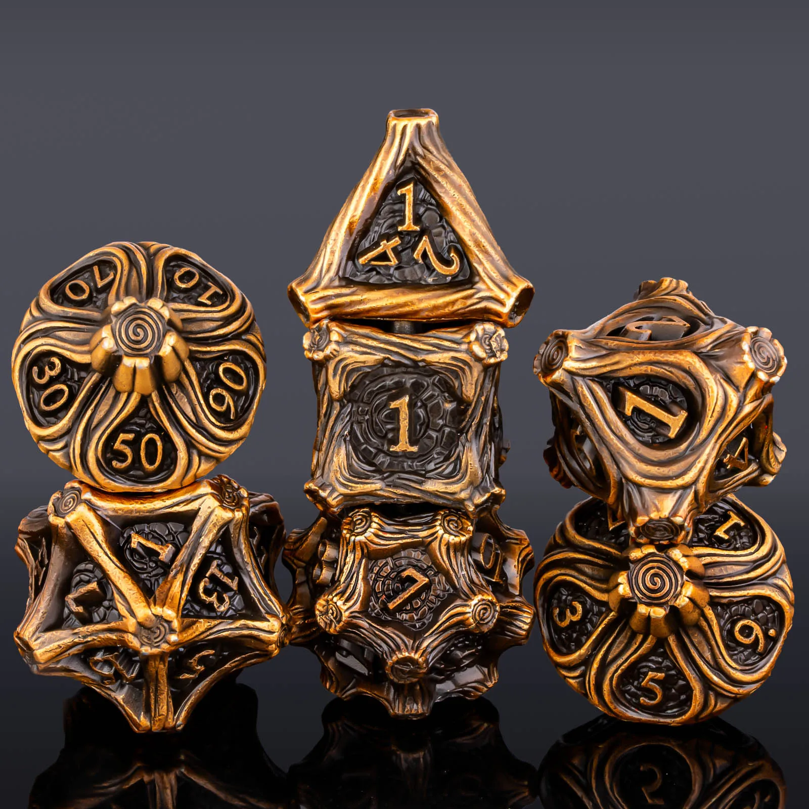 Dnd Metal Dice Poly…
