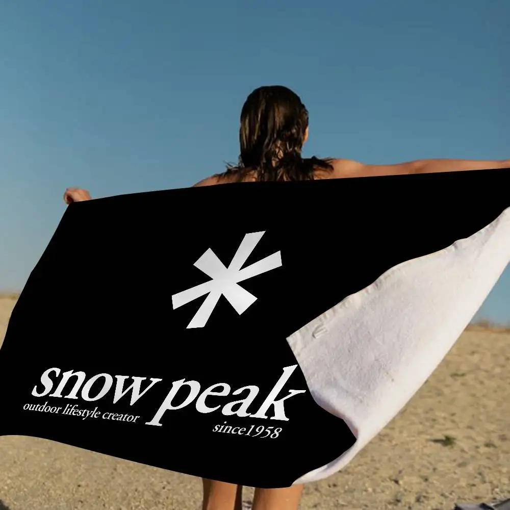 S-Snow P-Peak Anime Beach Swimming Towel Soft Absorbent Washcloth Children's Gifts For Kids Travel Camping Gym