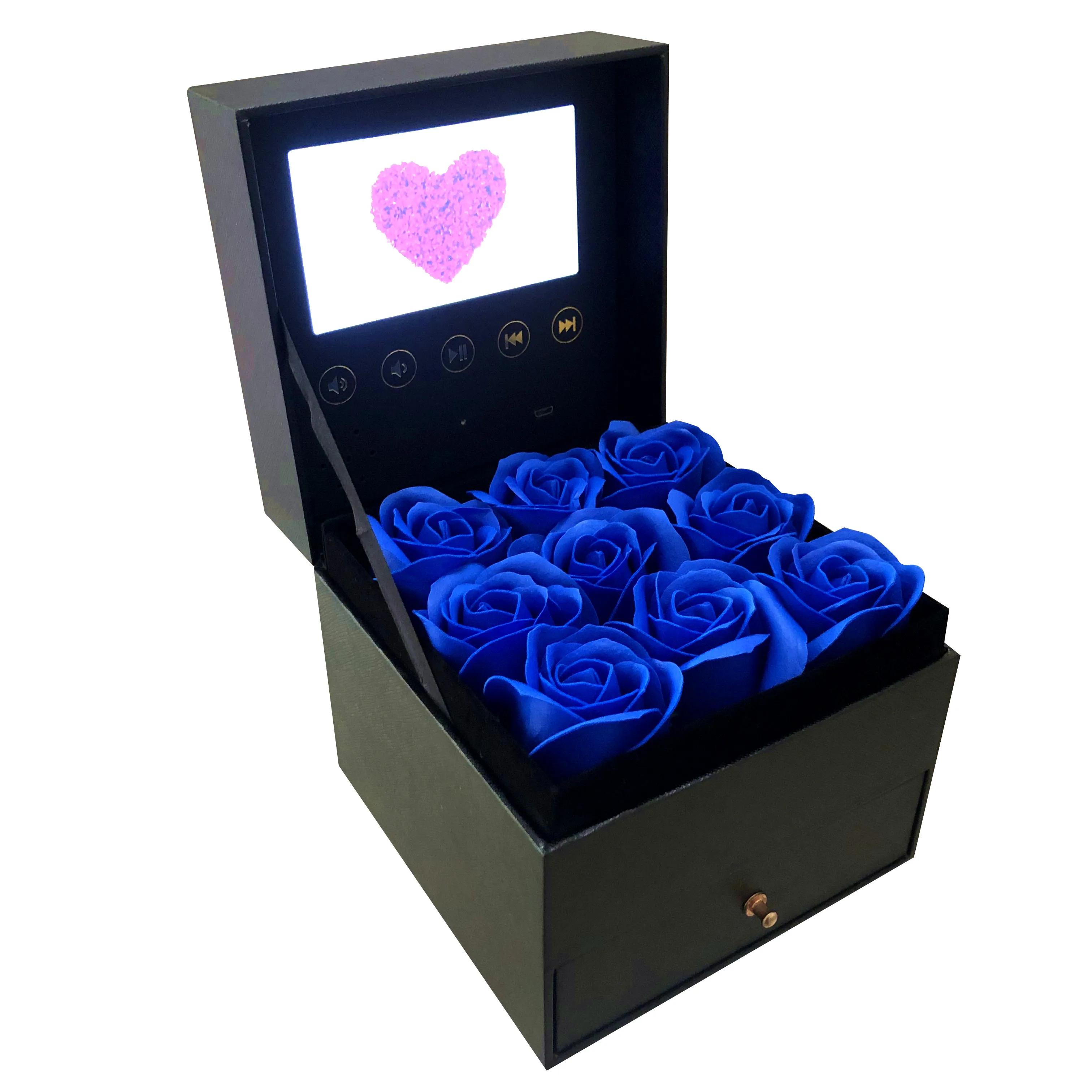 

Upload Your Video Wedding Supplies lcd Screen Box With Flower Wedding Supplies