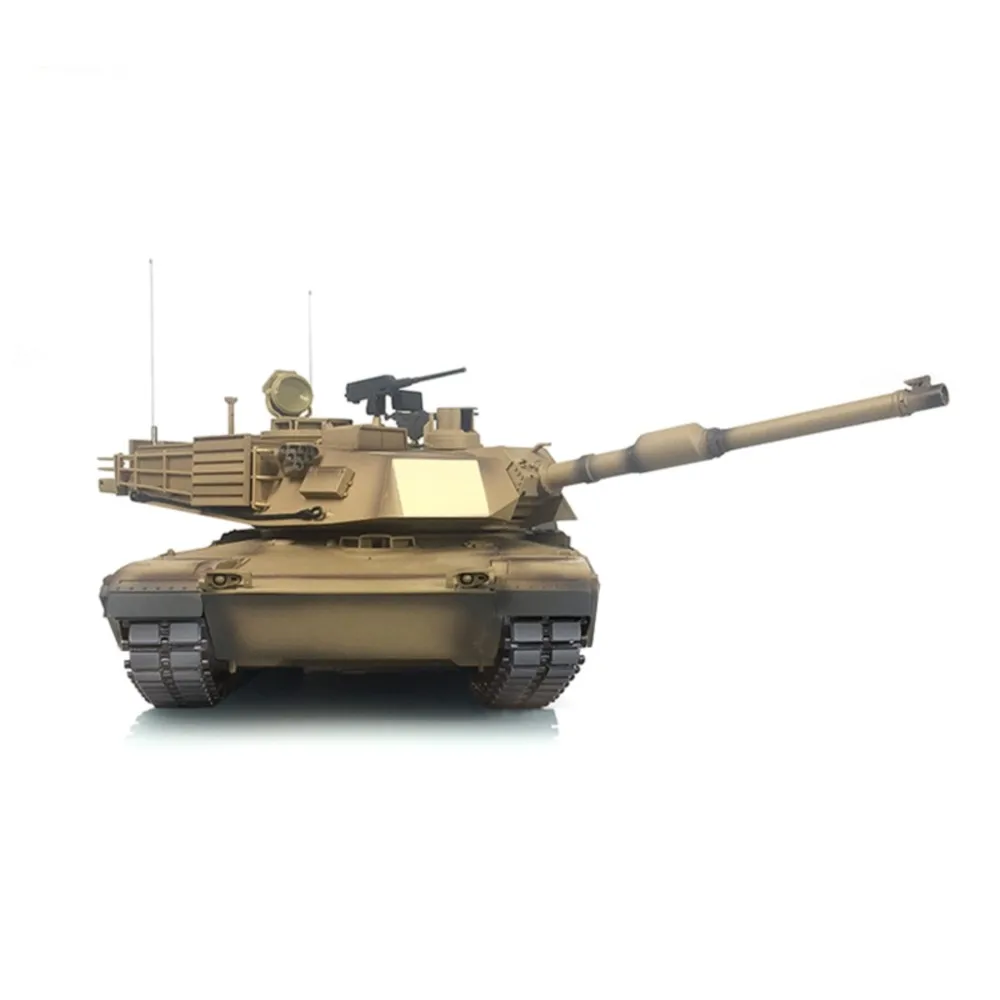 Stock américain 1/16 Henglong M1A2 Abrams 3918 7.0 RTR RC réservoir 360 degrés tourelle baril recul pistes métalliques modèle radiocommande Panzer