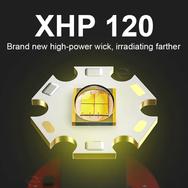 حديثا XHP120 عالية الطاقة قابلة للشحن Led رئيس مصباح يدوي عرض الطاقة في الهواء الطلق الصيد كشافات IPX-6 مقاوم للماء رئيس فانوس