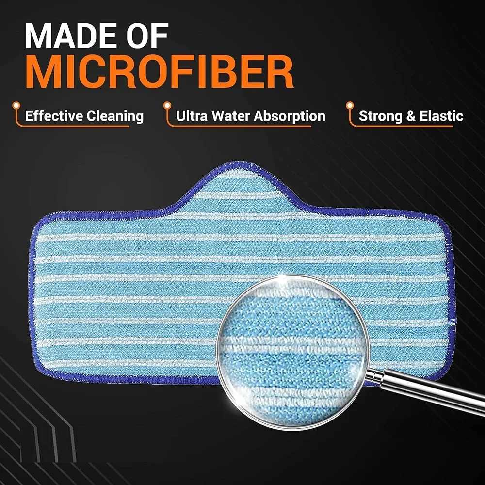 8 упаковок паровая швабра из микрофибры для пароочистителя Dupray Neat для различных поверхностей, эффективно очищает твердая древесина, плитка и каменный пол.
