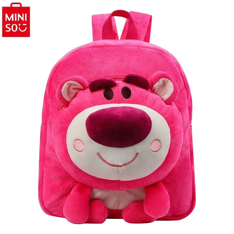 MINISO-Disney fraise ours étudiant SR, simple, doux, polyvalent, mode enfants