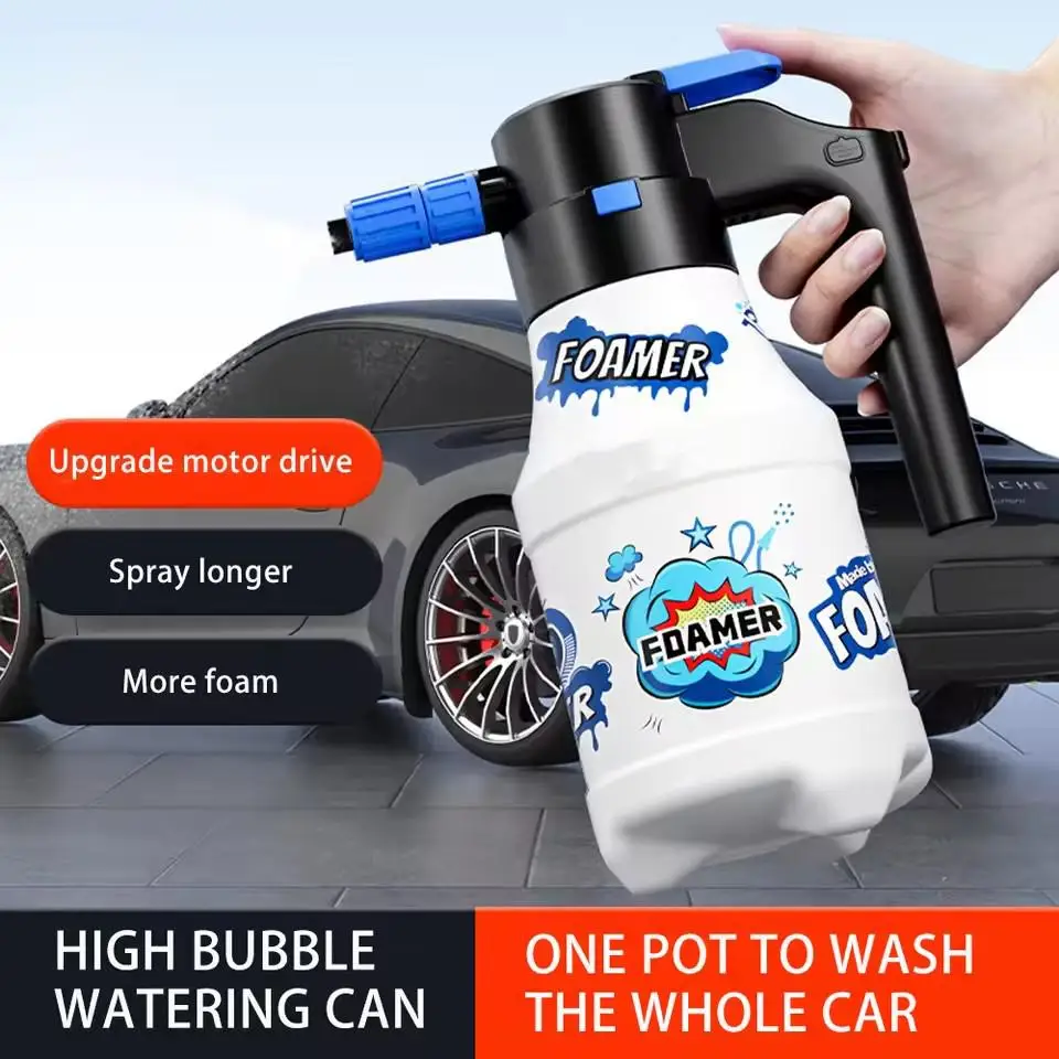 Upgraded Electric Foam Sprayer Rechargeable Automatic Foam Cannon For Car Washing Home Garden Foam Sprayer