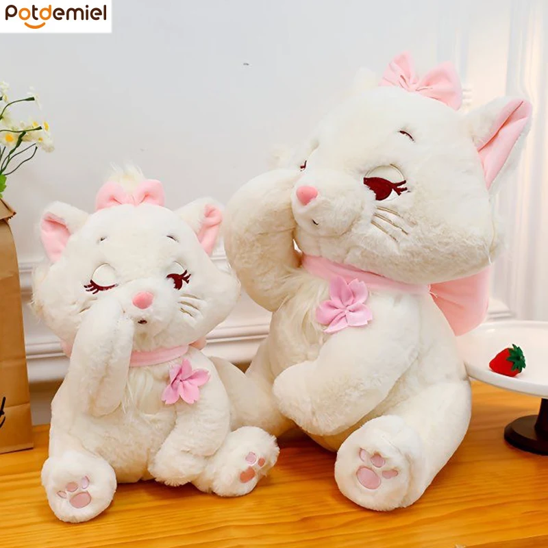 

30 см плюшевые куклы Marie Cat, аристократы, мультяшное спящее лицо, плюшевая кукла Marie Cat, мягкая кукла, подарки на день рождения для девочек