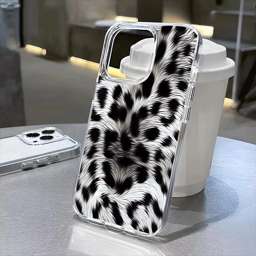 

Прозрачный чехол с леопардовым принтом для iPhone 16Pro Max 16Pro 16Plus 16 15 Pro Max 15Pro 15 13 13Pro 14 12 11Pro Max Plus