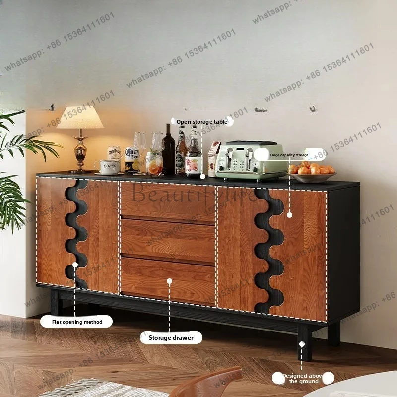 Retro Solid Wood Chest of Drawers for Home Use, Small Apartment  Wall-Mounted Entryway Storage Side Cabinet, Vintage Style