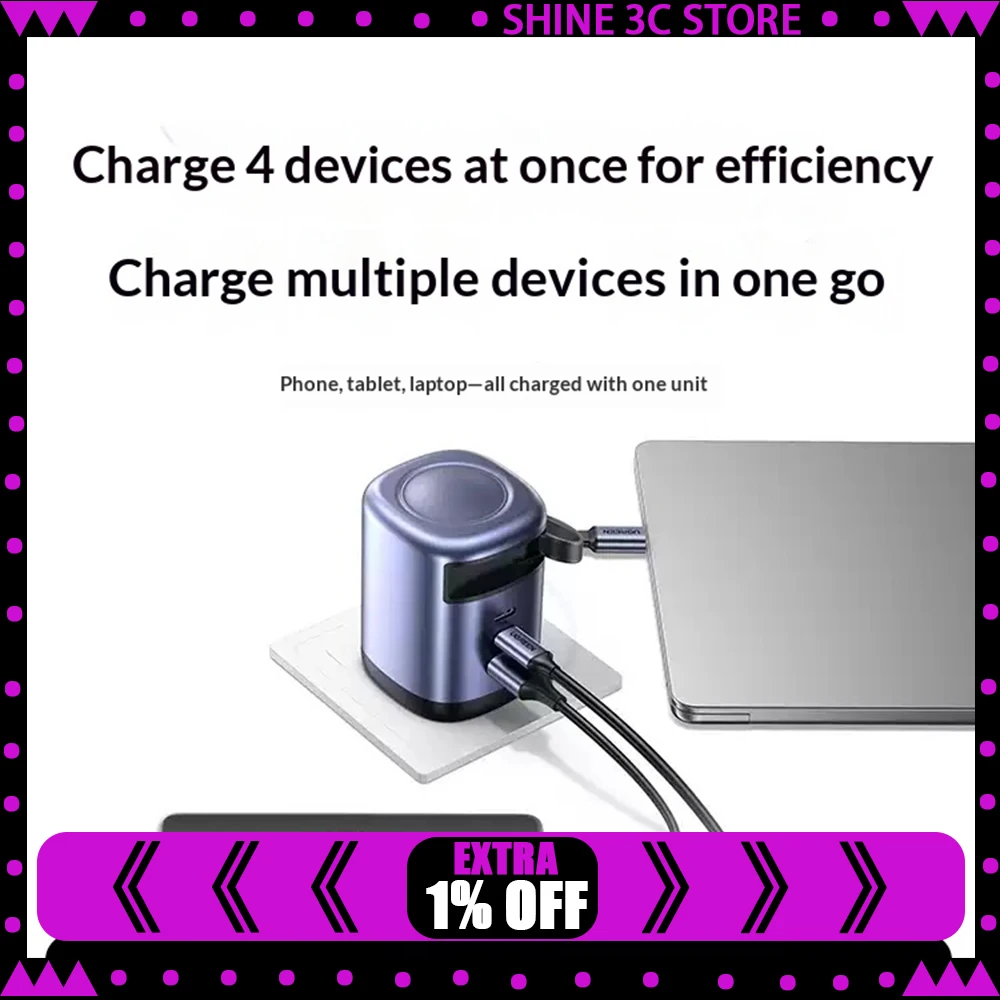 ugreen-65w-retractable-cord-charger-gallium-nitride-multi-port-pd-fast-charger-head-with-its-own-line-for-portable-gan