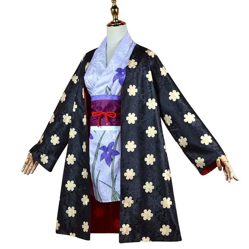 6PC Set Nico Robin Costume Cosplay Figura Miss Allsunday Donne Anime Kimono Abiti Halloween Natale Carnevale Vestito di un pezzo