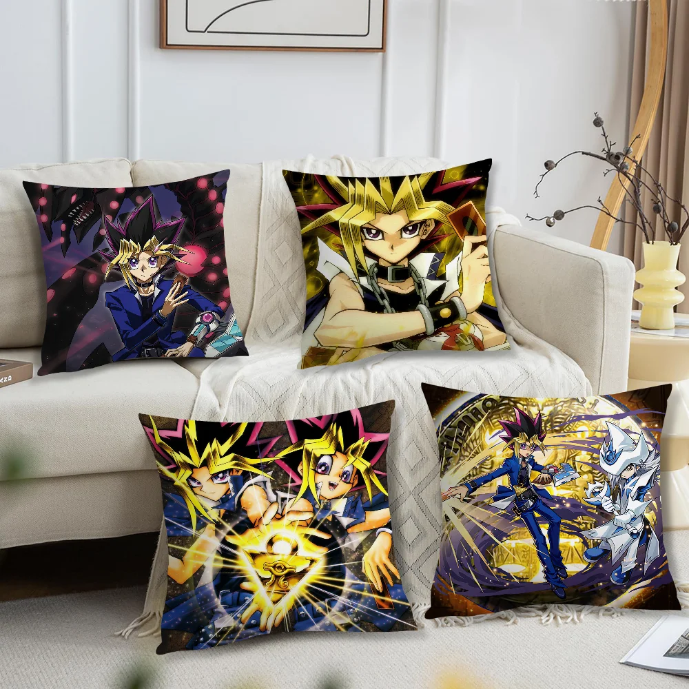 Anime Y-Yu-Gi-Oh Yugi Muto Pillow Case Living Room Sofa Cushion Cover Suitable For Home Bedroom Room Decoration