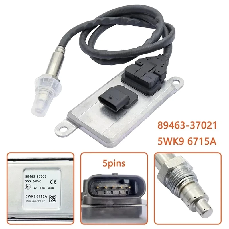 

24V Nox Sensor 8-Wire For Hino Truck Toyota Detroit Inlet 89463-37021 5WK96715A-T45C