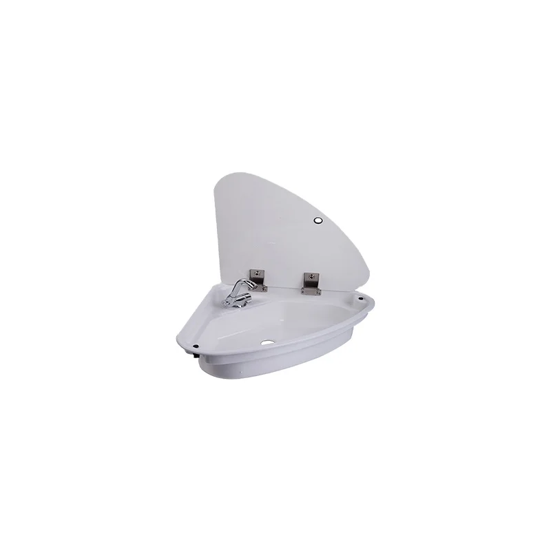 Folding Mini Sink for RV Motorhomes Caravan Plastic Kitchen Built-in Foldable Bathroom Faucet Easy Install Durable Public Use
