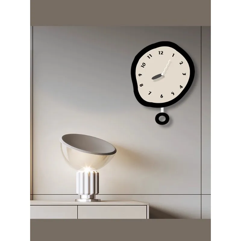 

Clock hanging wall, home decoration, modern fashion clock and watch hanging clock, silent living room, creative hanging watch