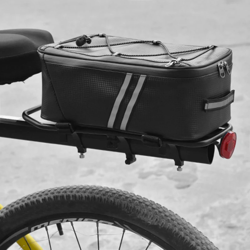 Fahrrad-Gepäckträgertasche 7L Fahrrad-Hecktasche Wasserabweisende Fahrradträgertasche mit Wasserdichter Regenhülle Fahrradausrüstung für MTB Rennrad – Detail 11