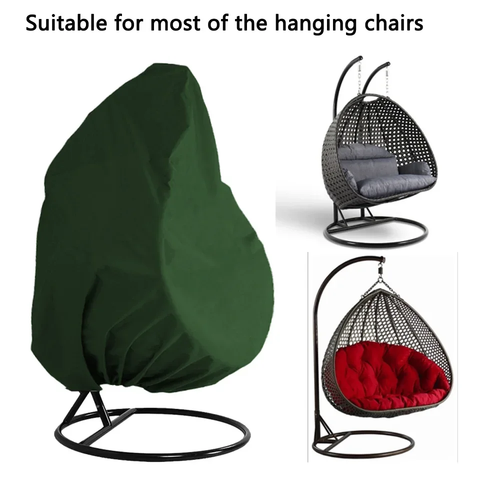 Hanging Chair Cover with Anti UV Sun Protector Outdoor Garden Swing Egg Chair Waterproof Rattan Seat Furniture Cover