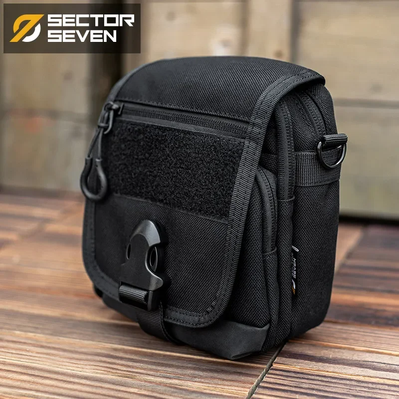 

​ Тактическая сумка-слинг SECTOR SEVEN Raccoon Tactical Rapid-Response – многофункциональная поясная/наплечная сумка для активного отдыха в стиле милитари / EDC-сумка ​