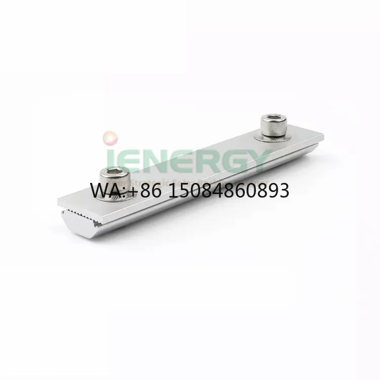 

40x40 Aluminum Rail Splice Connector, precision solar accessory, profile joint for multi-spec home rooftop photovoltaic panel ra