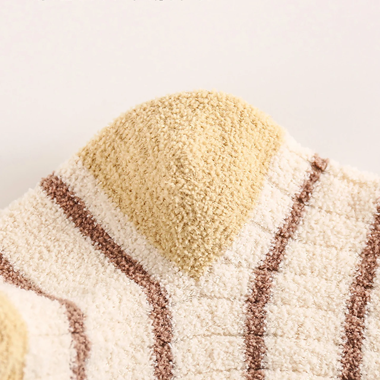 3 paar Baby Plüsch Socken Dicke Warme Kinder Mitte Rohr Socke 0-3Year Junge Mädchen Winter Thermische Schuhe Mode Streifen kleinkind Baumwolle Socke – Detail 8