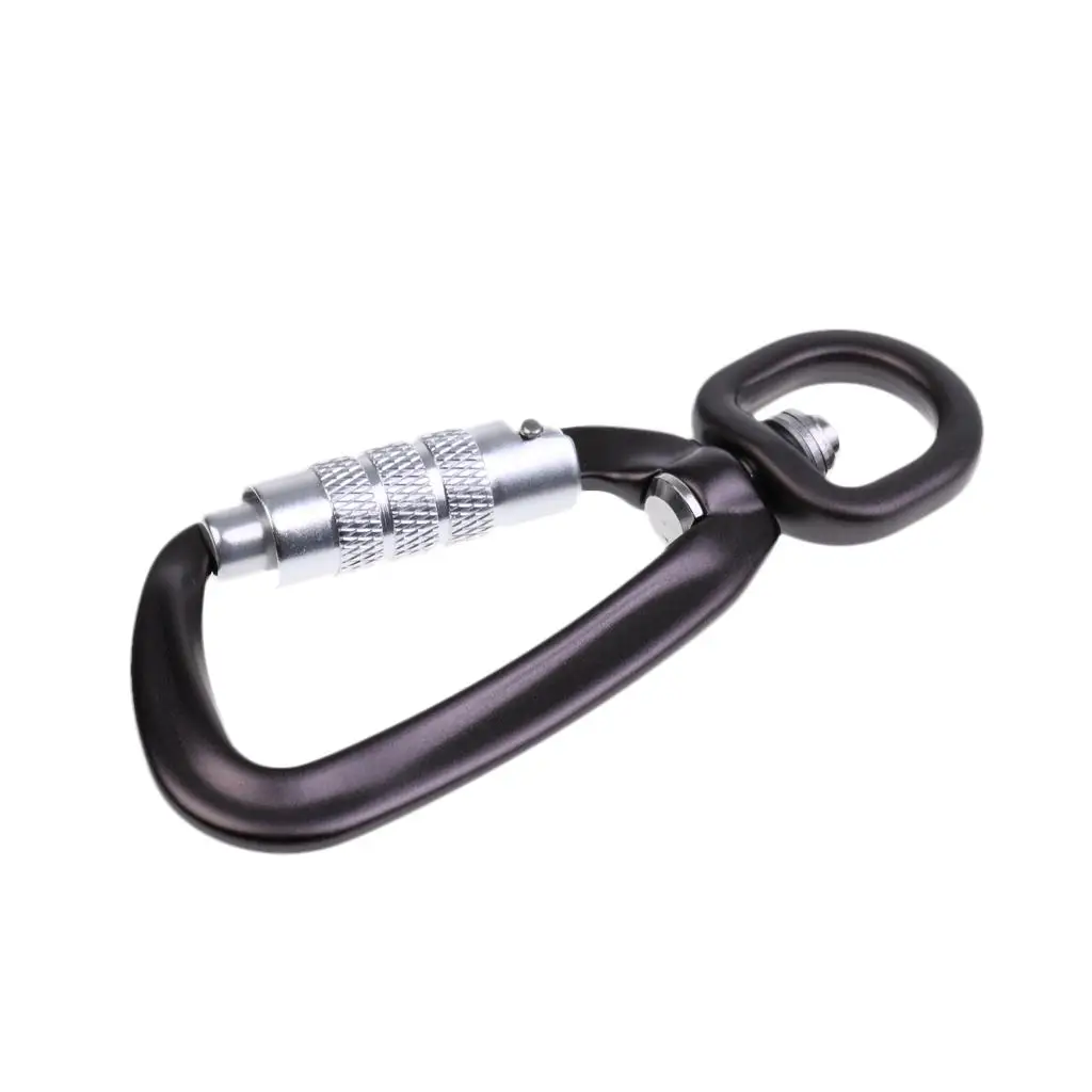 Small Carabiner with Auto Locking Carabiner Key Ring Hook for Outdoor Backpack and Camping Gear