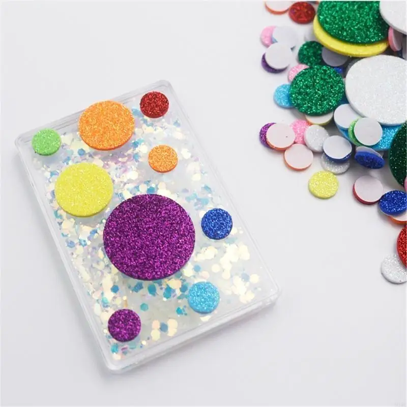 160 шт. Клейкие круги наклейка блестящая пена круглая наклейка на стенах