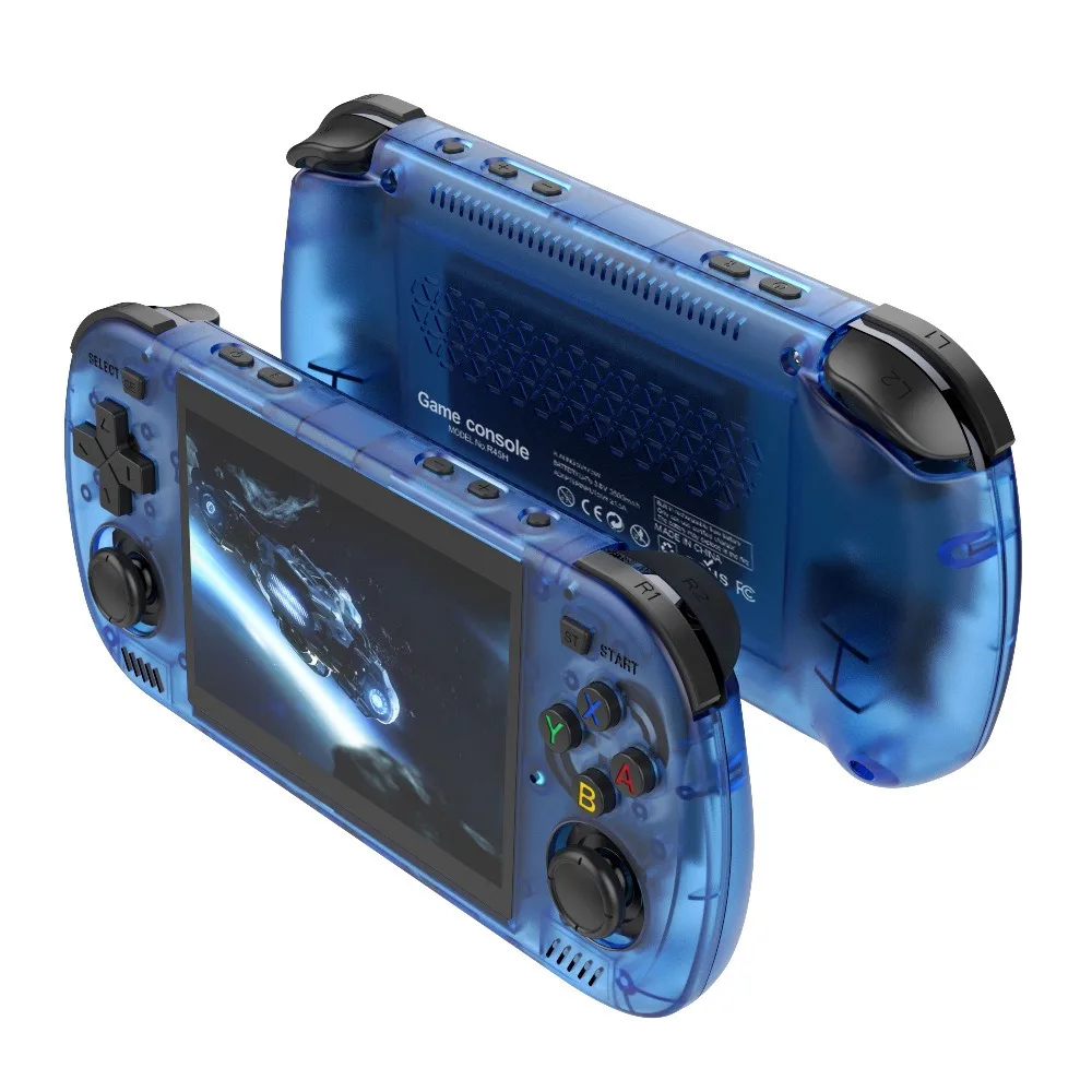 R36H Promax 4.2 "IPS شاشة مفتوحة نظام مزدوج WIFI وحدة تحكم ألعاب محمولة 64G/128GB مدمجة في 2000+ ألعاب لأجهزة المحاكاة المتعددة