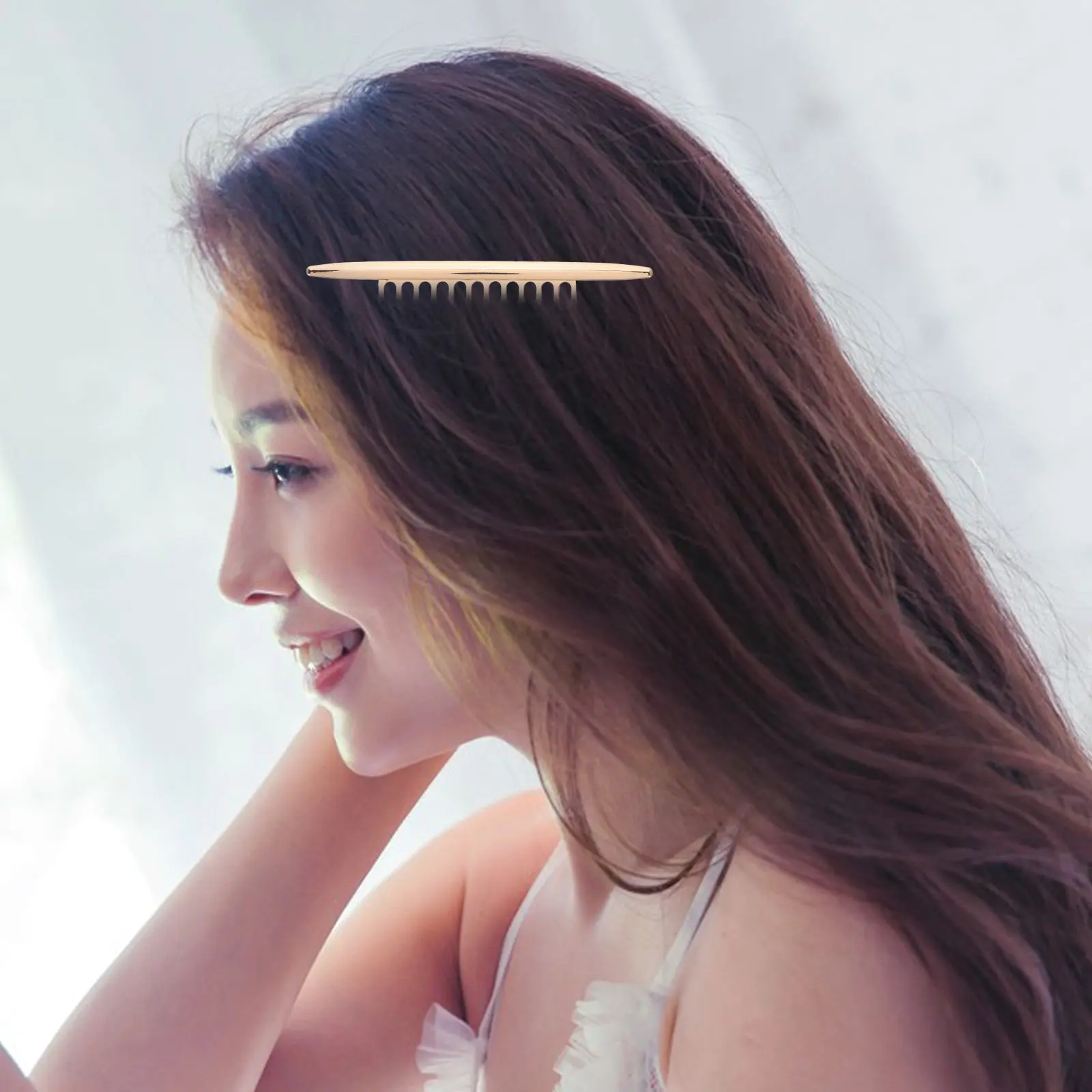 

2Pcs Delicate Electroplated Alloy Hair Comb Chic Hairpin Headdress Barrette for Women Girls Festival Wedding Daily Wear Hair