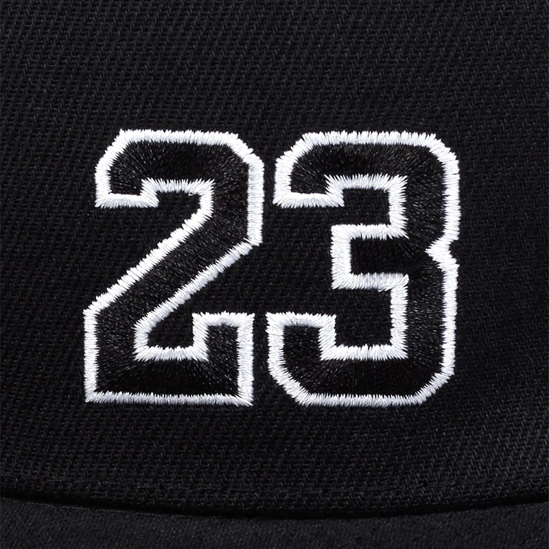 Unisex 23 Embroidery Hip-hop Hats Fashion Outdoor Adjustable Casual Baseball Caps Sunscreen Hat