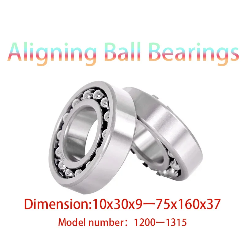 

Double Row Aligning Ball Bearings For Loom And Textile Machinery 1200 1201 1202 1315 2200 2201 2202