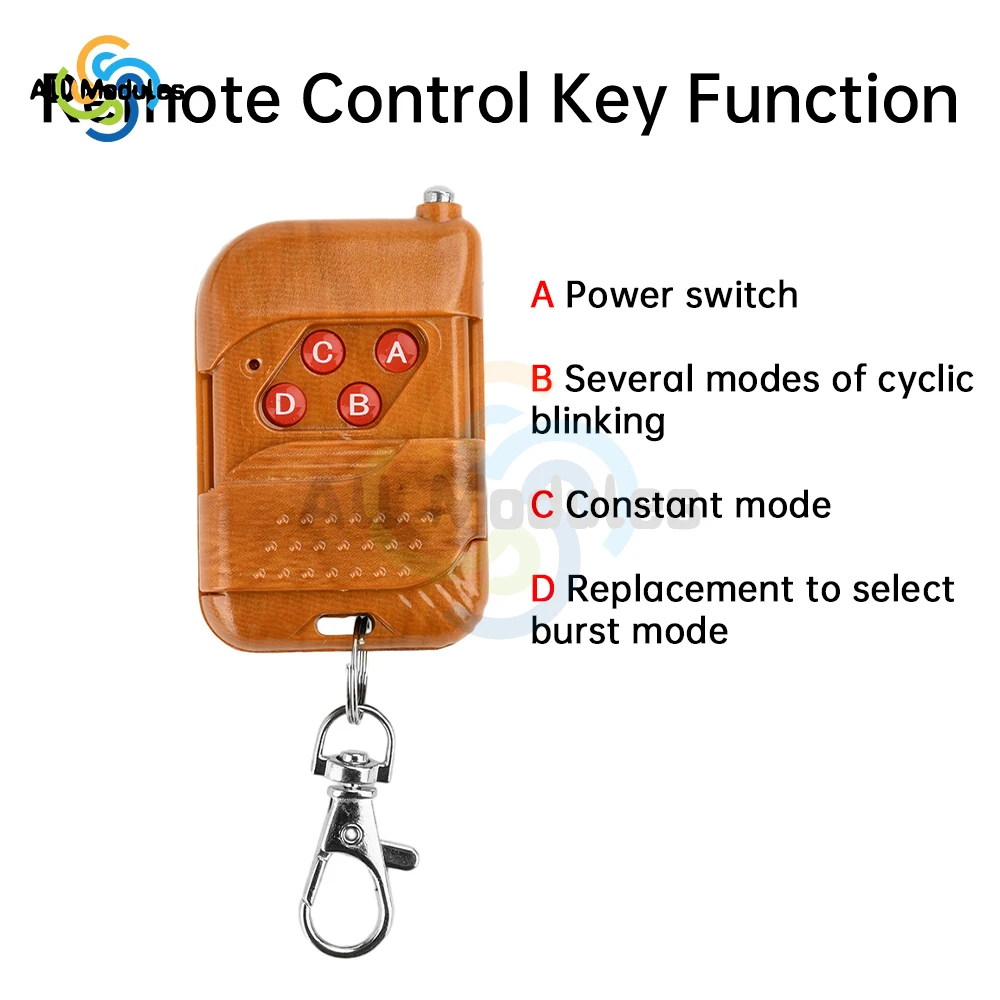 Car Wireless Blinker Controller DRL Decoration 16 Mode Blinker Hawkeye Daytime Running Lights 12V Car Light Controller