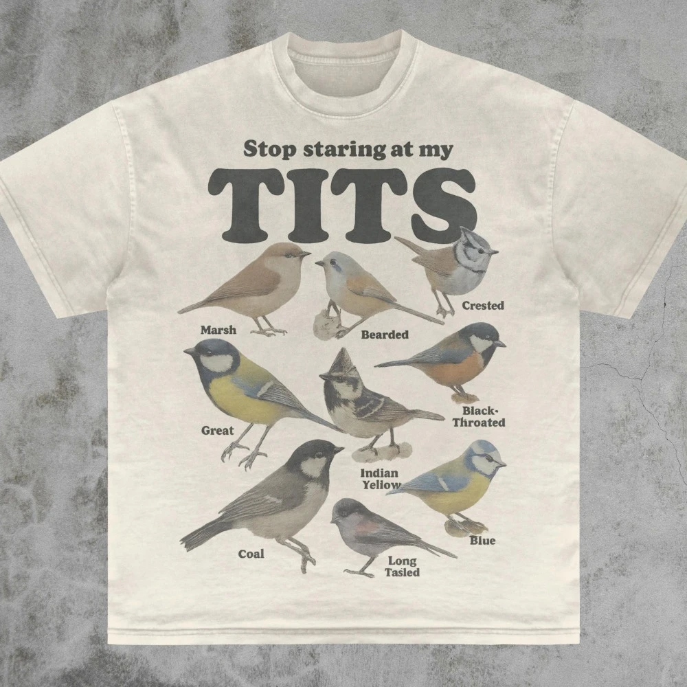 توقف عن يحدق في تي شيرت ميمي بيرد قميص خمر نمط للجنسين تي شيرت هجومي للجنسين تي شيرت غير مناسب مضحك الكمامة هدية #1
