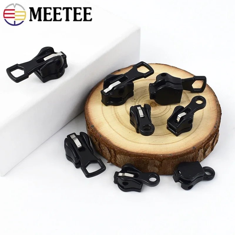 5/10/20 قطعة منزلق بسحاب عالمي 3 #   5 #   سحابات مجتذب لراتنجات النايلون المعدنية البريدي حقيبة إصلاح السحابات قفل رئيس زيبر المراعي أطقم