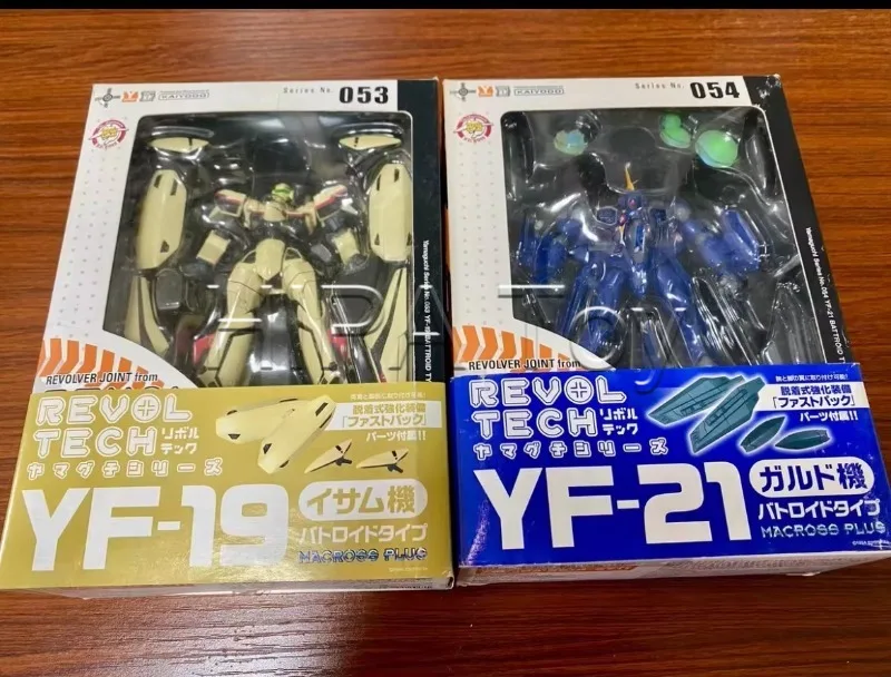 【In Stock】Original Kaiyodo Revoltech VF-1A Macks 11cm Anime Action Figure Collectible Model Toy Desktop Display Ornament Gift