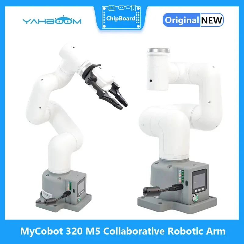 MyCobot 320 M5 Apoio Robótico Colaborativo do Braço, Elefante Robô, Carga Útil 1kg, Grau Industrial