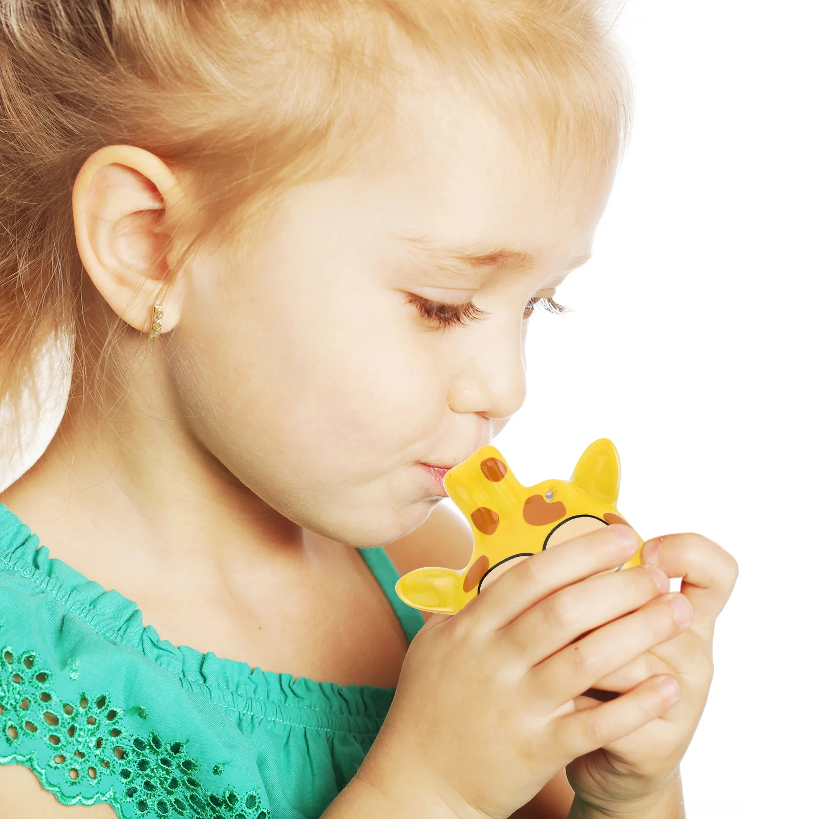 

Ceramic Ocarina Yellow Giraffe Shape 6 Holes Tune Childrens Rattles Creative Cartoon Toys Gifts Student Necklace Educational