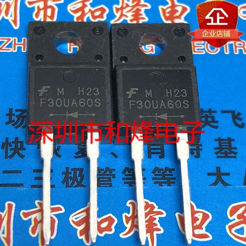 10pcs  F30UA60S FFPF30UA60S  TO-220F 600V 30A