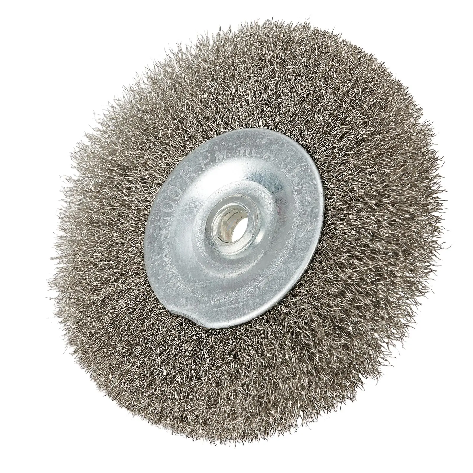 3In Crimped Stainless Steel Wire Wheel Brush Bench Grinder Abrasive Tool 13mm Hole For Deburring Rust Cleaning Polishing