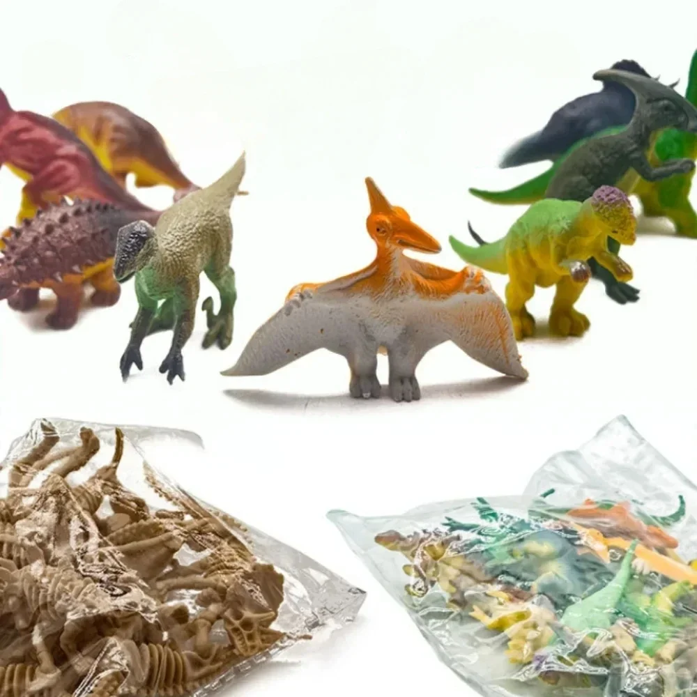 Dinosaurio de juguete para niños, modelo de dinosaurio de 2 pulgadas, esqueleto de dinosaurio, Tiranosaurio Rex, Pachycephalus, regalo de Navidad