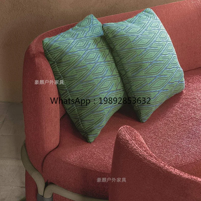 LYY Outdoor Leisure Sofa Coffee Table Set for Sunroom Villa Courtyard Creative Homestay Open Air