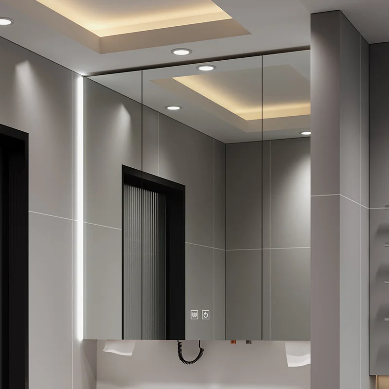 Bathroom, Through Top, Mirror Cabinet, Separate, Smart Mirror Box, Toilet