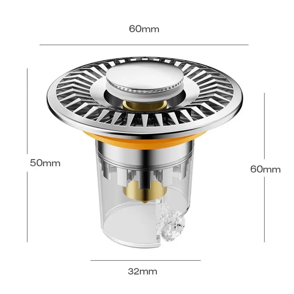 Drain Stopper Built for Standard Sink Drain Sizes Using Stainless Steel Brass Core and ABS Material Combination