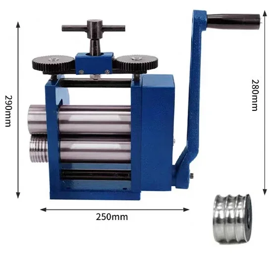 Manual  Jewelry Rolling Mill Gold And Silver Block Semi Circular Jewelry Press Ring Bracelet  Plate And Square Wire Press Machin