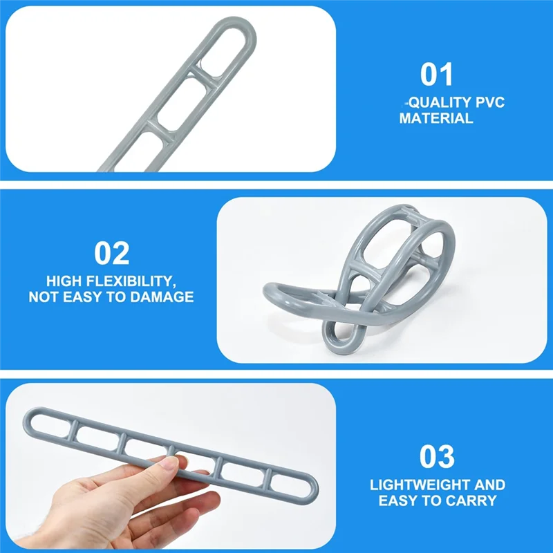ABKW-Ladder Guy Elements, 25-Pack For Awnings, Rubber Camping Tensioners, Tent Accessories