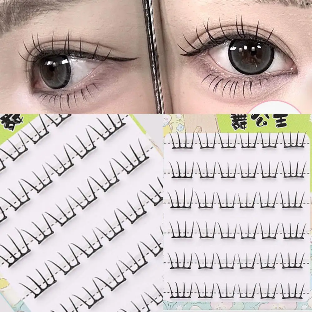 Glue-free Ultra-thin False Eyelashes Natural Self Adhesive Eyelashes Segmented Eyelash Clusters Korean Manga Lashes Daily Makeup
