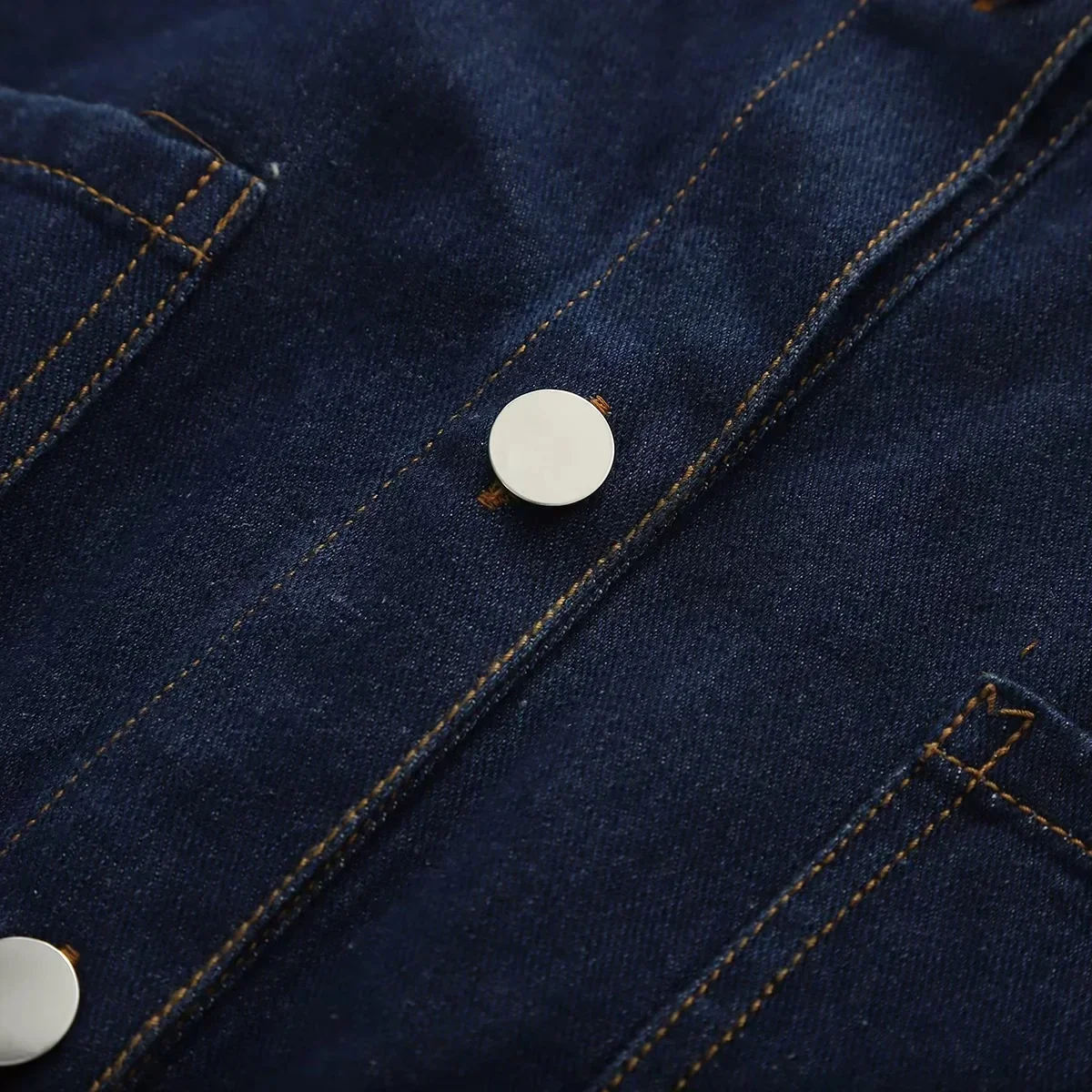 콘달라 가을 클래식 데님 점프수트 여성용 반팔 버튼 점프수트 2025 여름 패션 하이 스트리트 캐주얼 여성 점프수트