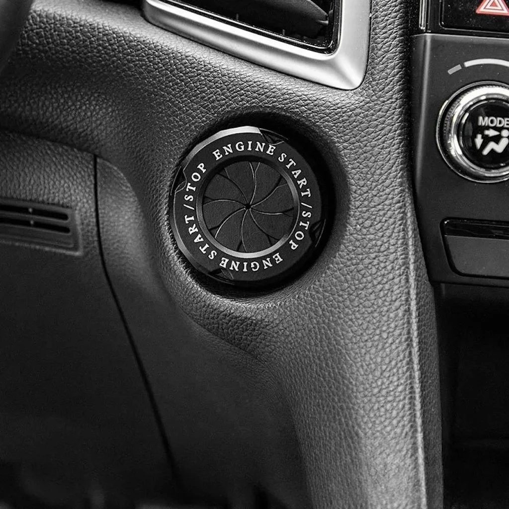 Custom Engine Start Button Cover, Universal Hidden Protective Switch for One Click Ignition Styling Upgrade