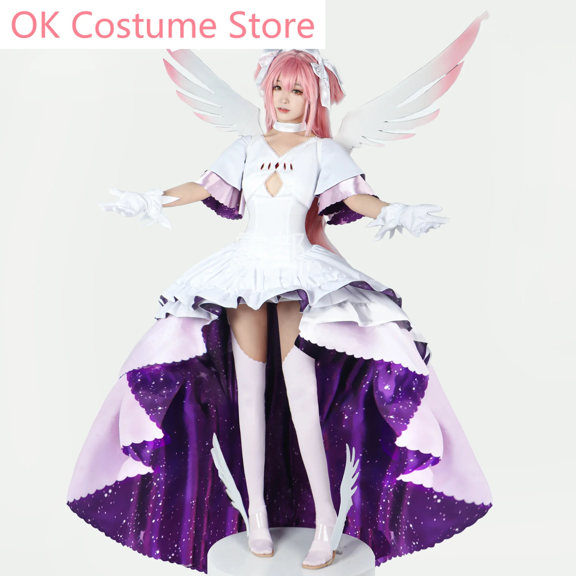 Anime Puella Magi Madoka Magica Kaname Madoka Gorgeous Dress Lovely Cosplay Costume Halloween Party Outfit XS-3XL